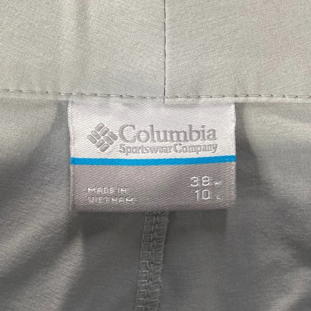 COLUMBIA PFG Fishing Shorts Mens 38‎ Gray Performance Outdoor Utility Summer
